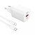 Мережевий Зарядний Пристрій XO L96 1USB/18W/QC3.0 + 1Type-C/30W/PD + (Type-C - Lightning) (Бiлий) мережевий зарядний пристрій xo l96 1usb/18w/qc3.0 + 1type-c/30w/pd + (type-c - lightning) (бiлий)