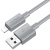 кабель hoco x107 usb - lightning 2.4a/1m (сірий) 