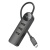 USB HUB Borofone DH5 4-in-1 (Type-C to USB3.0+USB2.0*3) 0.2m (Чорний) usb hub borofone dh5 4-in-1 (type-c to usb3.0+usb2.0*3) 0.2m (чорний)