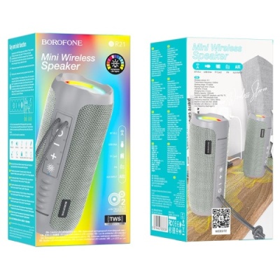 портативна колонка borofone br21 (сірий) 