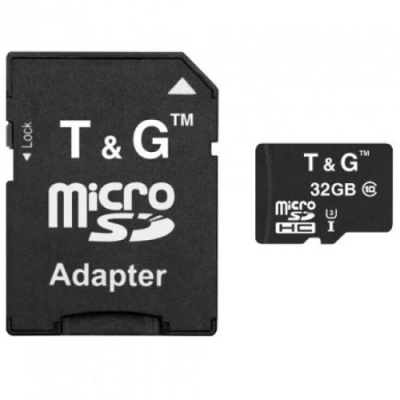 карта пам'яті tg microsdhc 32gb uhs-3 10 class +adapter (чорний) 