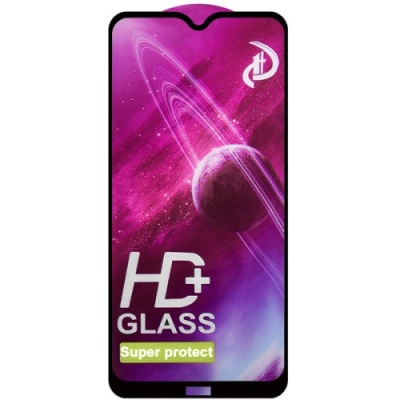 захисне скло glass full glue space для tecno pop 5 (чорний) 
