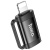 перехідник hoco ua31b lightning - type-c (чорний) 