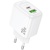 мережевий зарядний пристрій hoco cs54a 1usb/18w/qc3.0 + 1type-c/20w/pd (білий) 