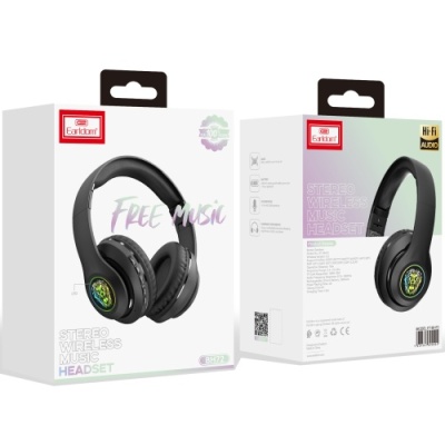 бездротові навушники накладні earldom et-bh72 bt5.0 wireless headset (чорний) 