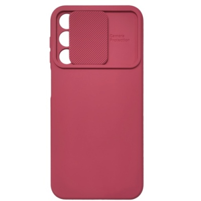 Купить силіконовий чохол soft tpu armor camshield для samsung a245 galaxy a24 4g - wine red онлайн
