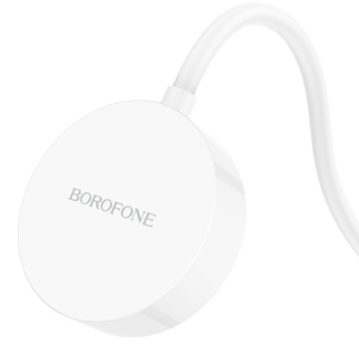 безпровідний зарядний пристрій для apple watch borofone bq13c (білий) 