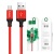 кабель hoco x14 times speed usb - microusb 2.4a/1m (червоно-чорний) 