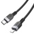 кабель hoco x109 silicone (pd) type-c - lightning 27w/1m (чорний) 