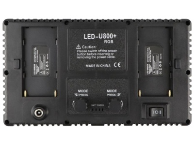 прямокутне студійне світло led 800 rgb (12") (чорний) 