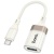 перехідник otg hoco ua39a type-c - usb (білий apricot) 