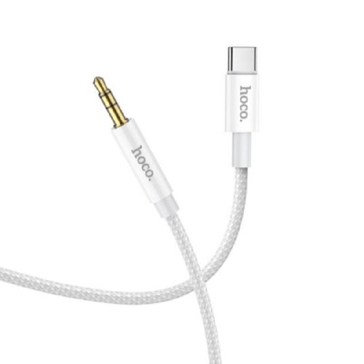 кабель aux hoco upa19 3.5mm(male) - type-c(male) 1m (сталевий) 