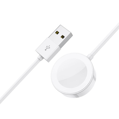 безпровідний зарядний пристрій для apple watch borofone bq13 (білий) 