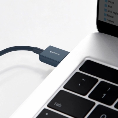 кабель baseus superior series usb - lightning 2.4a/1m (calys-a03) (blue) 