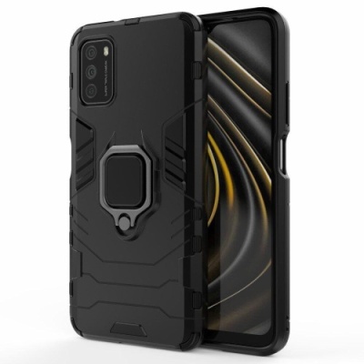 Купить чохол-накладка armor magnet для xiaomi redmi 9t/poco m3 - black онлайн