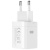 мережевий зарядний пристрій xo ce36 gan 1usb/18w/qc3.0 + 1type-c/45w/pd + (type-c - type-c) (бiлий) 