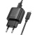 Мережевий Зарядний Пристрій Hoco C141A Smart dual-port charger set 2USB/2.1A + (USB - MicroUSB) (Чорний) мережевий зарядний пристрій hoco c141a smart dual-port charger set 2usb/2.1a + (usb - microusb) (чорний)