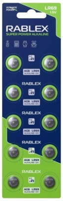 батарейка rablex ag6 / lr69 (10шт) 