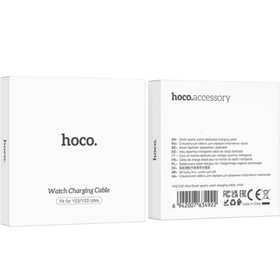 зарядний пристрій для смарт-годинника hoco y23/y23 ultra магнітний (білий) 