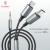 кабель aux earldom et-aux71 2in1 3.5mm minijack to lightning/type-c 120см black 