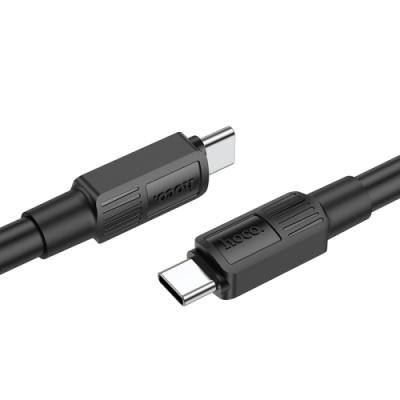 кабель hoco x84 solid (pd) type-c - type-c 60w 3a/1m (чорний) 