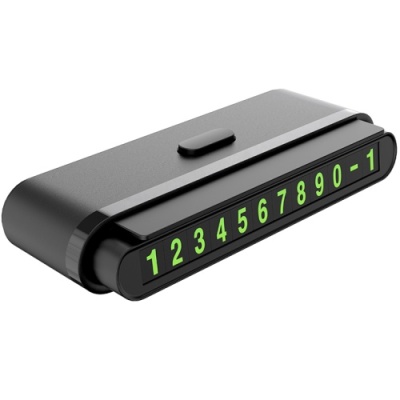 Автовізитка парковочна для мобільного номера Hoco CPH19 (Чорний)