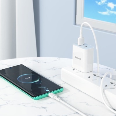 кабель hoco x83 usb - type-c 3a/1m (білий) 