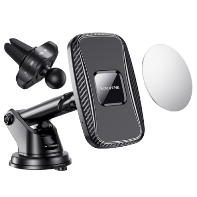 Автотримач Borofone BH35 Magnetic Wireless Charging (Чорний)