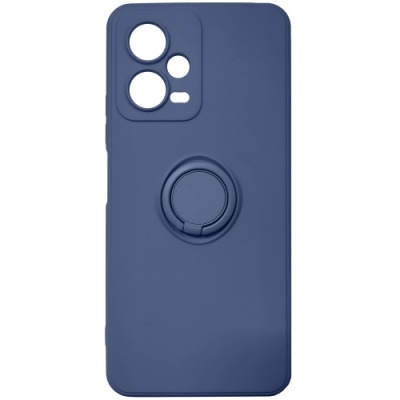Купить силіконовий чохол soft silicone casevsmagnet ring для xiaomi redmi note 12 pro 5g - blue онлайн