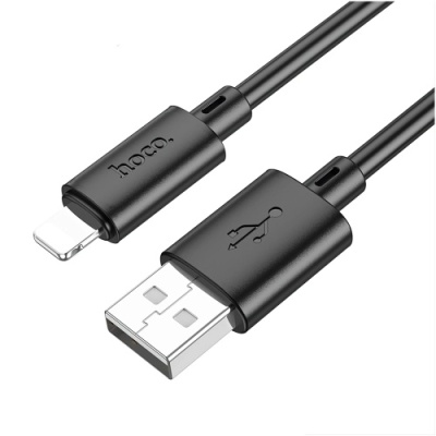 кабель hoco x88 gratifield usb - lightning 2.4a/1m (чорний) 