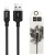 кабель hoco x14 times speed usb - lightning 2.4a/2m (чорний) 