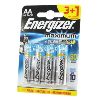 батарейка energizer lr6 maximum (4шт) 