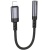 перехідник borofone bv24 lightning(male) to 3.5mm(female) 0.15m (сірий) 