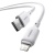 кабель baseus silky series fast charging usb - lightning 2.4a/1m (p10377702213-00) (white) 
