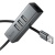 USB HUB Hoco HB1D 4in1 (USB to USB2.0*3+RJ45) (сірий) usb hub hoco hb1d 4in1 (usb to usb2.0*3+rj45) (сірий)