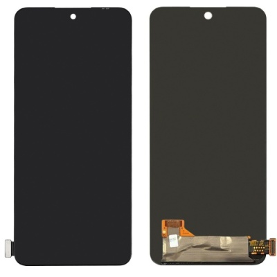 дисплей для xiaomi redmi note 12 4g, чорний, з рамкою, high copy, (oled)