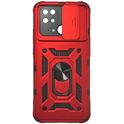 Купить чохол-накладка armor magnet camshield для xiaomi redmi 10c - red онлайн