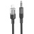 кабель aux hoco upa27 3.5mm(male) - lightning(male) 1.2m (чорний) 