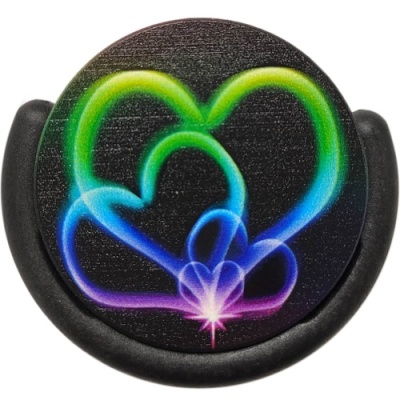 Купить тримач для телефона popsocket vs.3d print lazer heart онлайн