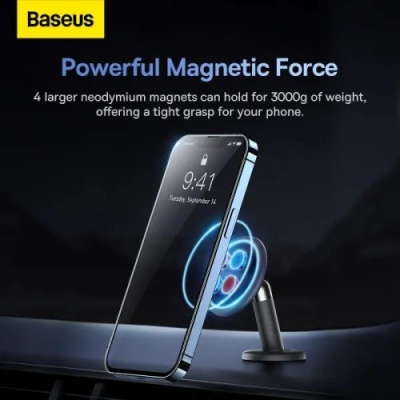 Автотримач Baseus C01 Magnetic Stick-on (black)