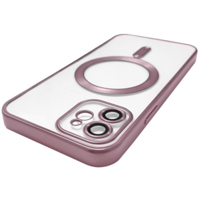 Купить чохол tpu metallic full camera with magsafe для apple iphone 11 (matte rose) онлайн