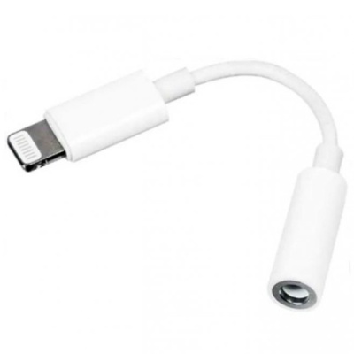 перехідник jh-002 lightning - aux (3.5mm) (білий) 
