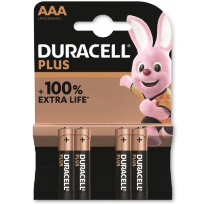 батарейка duracell lr3 plus +100% extra life aaa bl 4 
