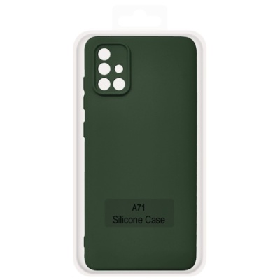 Купить чохол soft silicone case full для samsung a715 galaxy a71 (dark green) онлайн