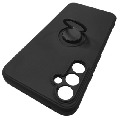 Купить силіконовий чохол soft silicone casevsmagnet ring для samsung a346 galaxy a34 5g - black онлайн