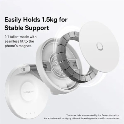 Автотримач Baseus MagPro Magnetic Foldable (B10564101211-00) (white)