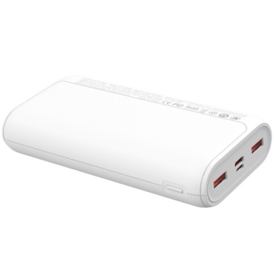 додаткова батарея power bank xo pr122 polymer lamp display 20000 mah (білий) 