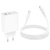 Мережевий Зарядний Пристрій Borofone BA108A 1USB/18W/QC3.0 + 1Type-C/30W/PD + (Type-C - Type-C) (Білий) мережевий зарядний пристрій borofone ba108a 1usb/18w/qc3.0 + 1type-c/30w/pd + (type-c - type-c) (білий)