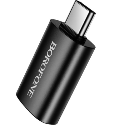 перехідник borofone bv26c type-c - usb 3.0 (чорний) 