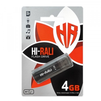 usb флеш-накопичувач hi-rali stark 4gb (чорний) 